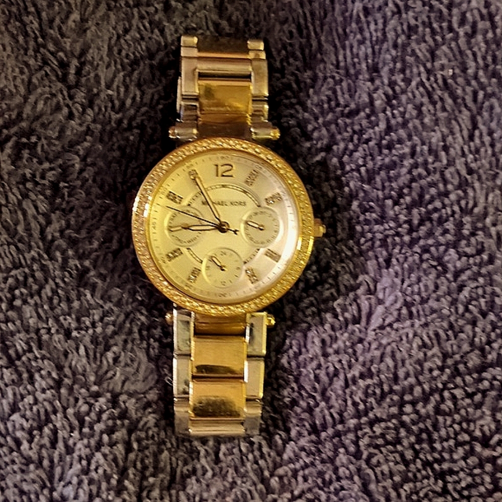 Michael Kors Women's Parker Two-Tone Watch MK6055